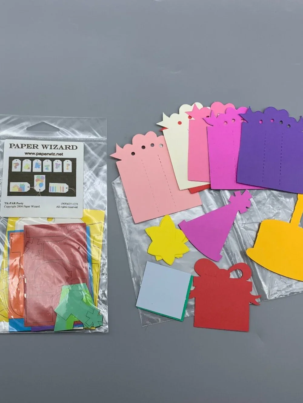 Assortment of Birthday Themed Stickers/Cut-outs/Wrapping Paper/Frames Crafting